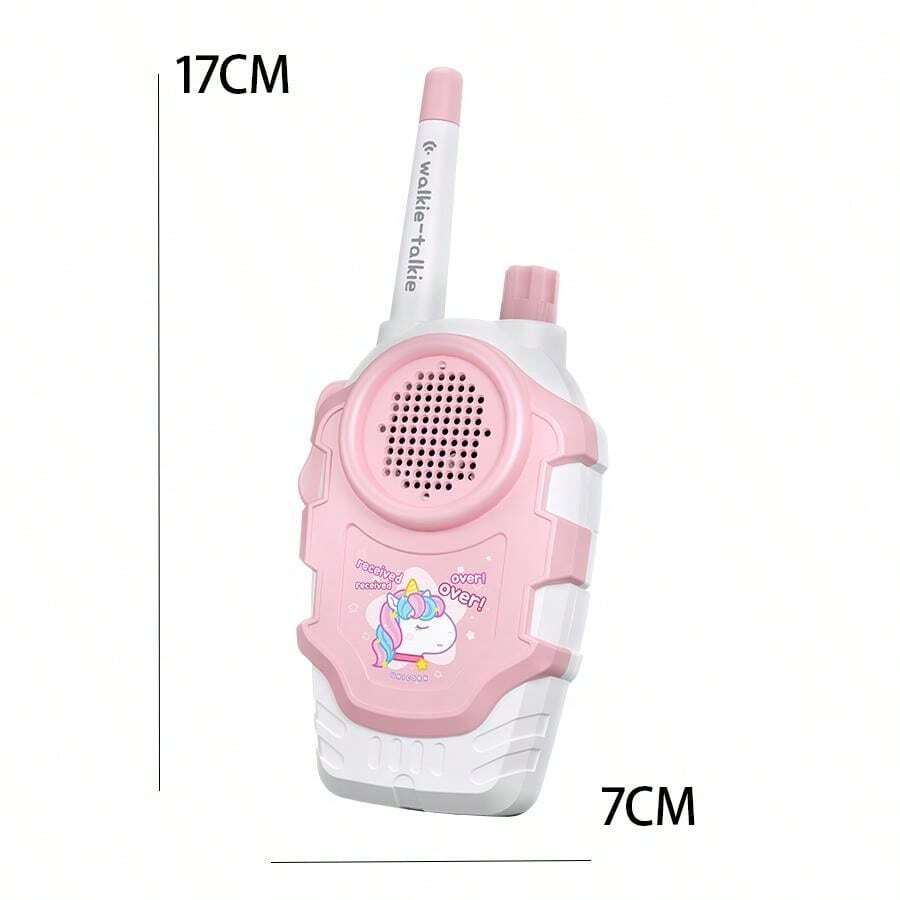 Kids Walkie Talkies – Unicorn Design, HD Sound Quality, Soft Volume, Pink