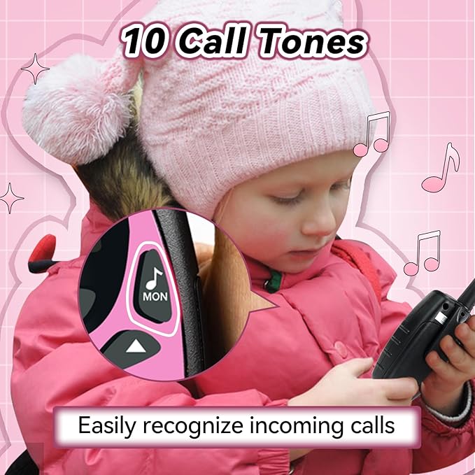 With LCD Display and Long-Range Communication cute 3miles Kids Walkie Talkie