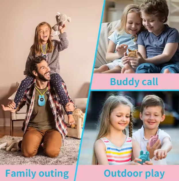 22-Channel Kids Walkie Talkies - Reindeer & Bunny Design, HD Voice, Privacy Codes