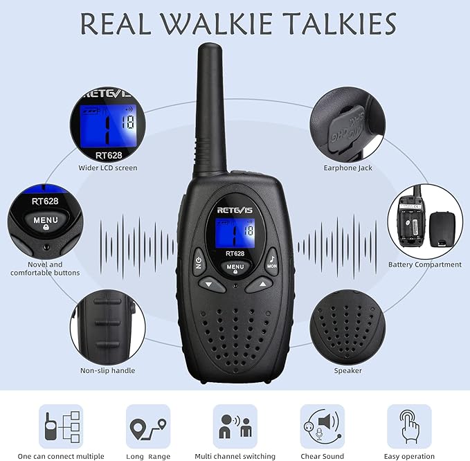 Wholesell factory price simple designed long distance clear sound hot selling 3miles Kids Walkie Talkie