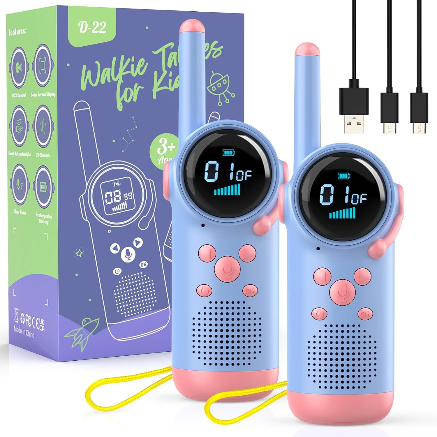 Portable Walkie Talkies for Kids – Adventure-Ready with Long-Range Communication