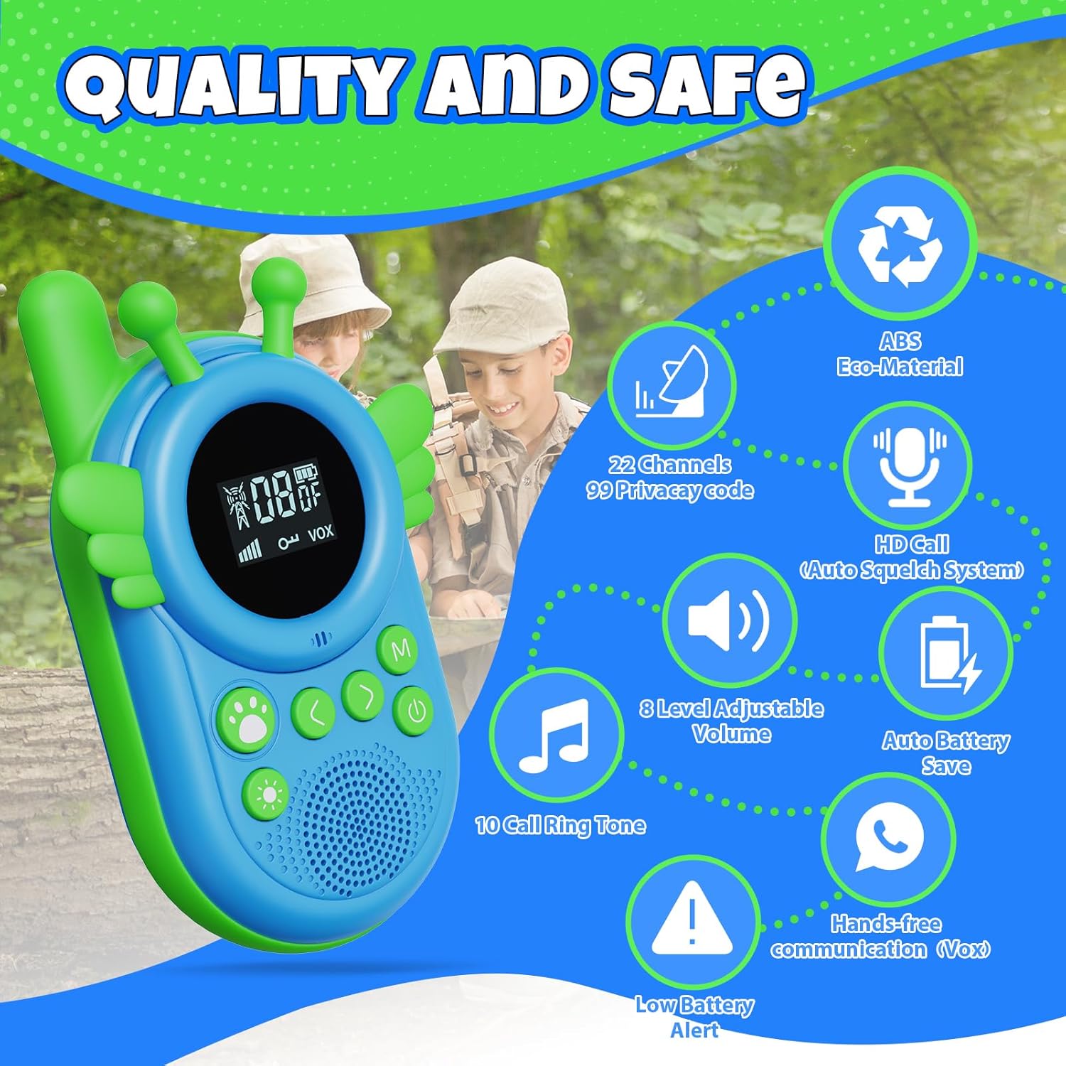 耐久性に優れた長距離子供用インターホン｜キャンプや遊びに最適