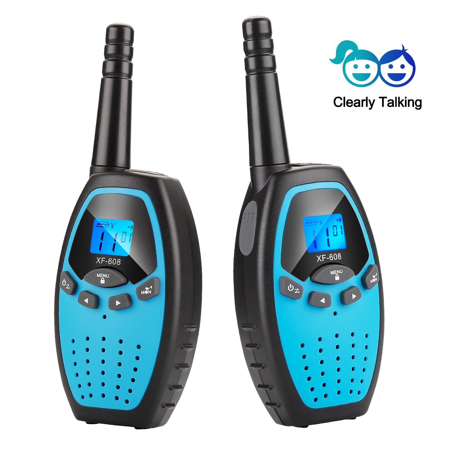 Kids Walkie Talkie - 1000m Range, LCD Screen, Clear Sound, Outdoor Fun