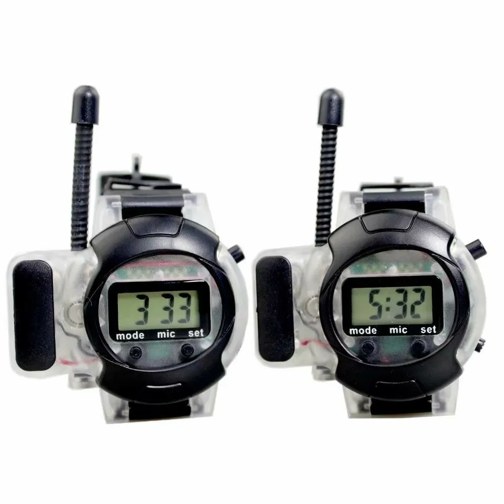 Dětské Walkie Talkie hodinky s měnitelným pásem s hands-free komunikace pro venkovní dobrodružství