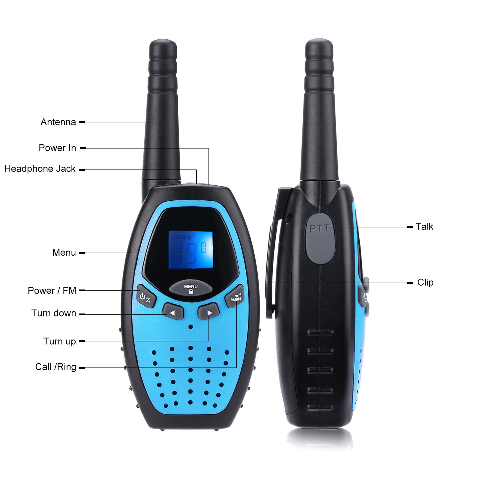 Kids Walkie Talkie - 1000m Range, LCD Screen, Clear Sound, Outdoor Fun