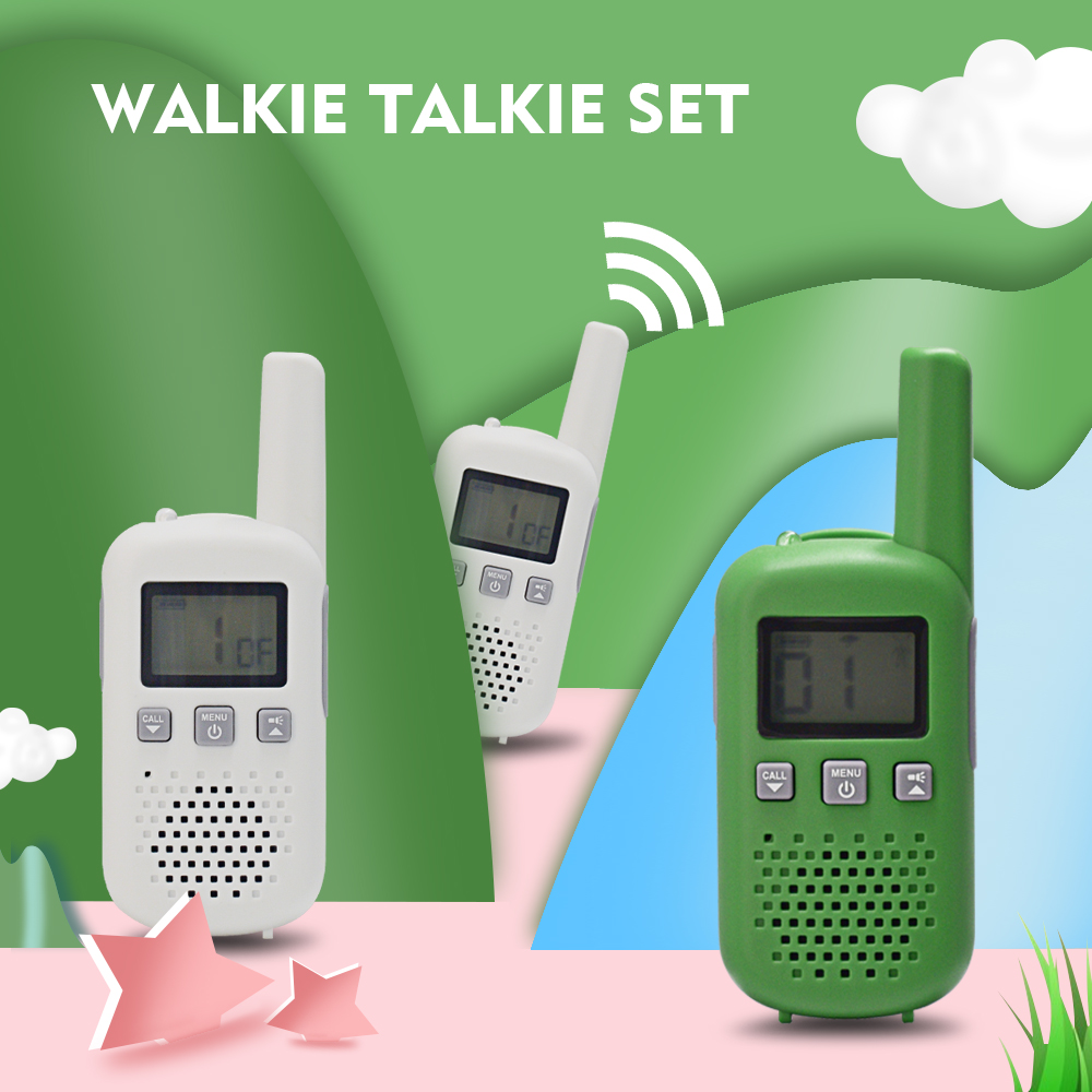 Dlouhý dosah Dětské Walkie Talkies s baterkou, 3-5 KM rozsah, 22 kanály a nouzové funkce