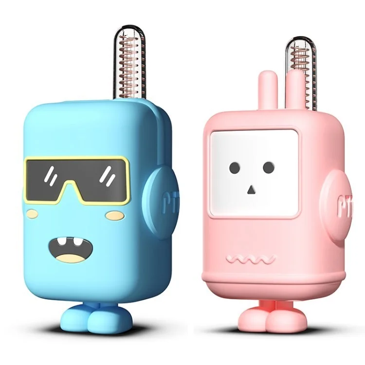 3 Miles Kids Walkie Talkies – Cute Robot Design, Ideal for Indoor and Outdoor Play, Blue & Pink