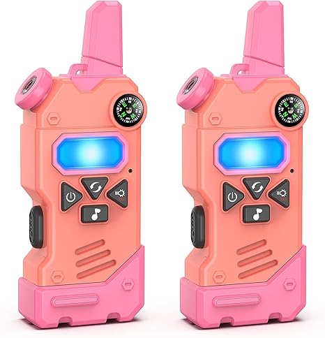 Multifunctional Kids Walkie Talkie with Compass and Flashlight - 3 Miles Range