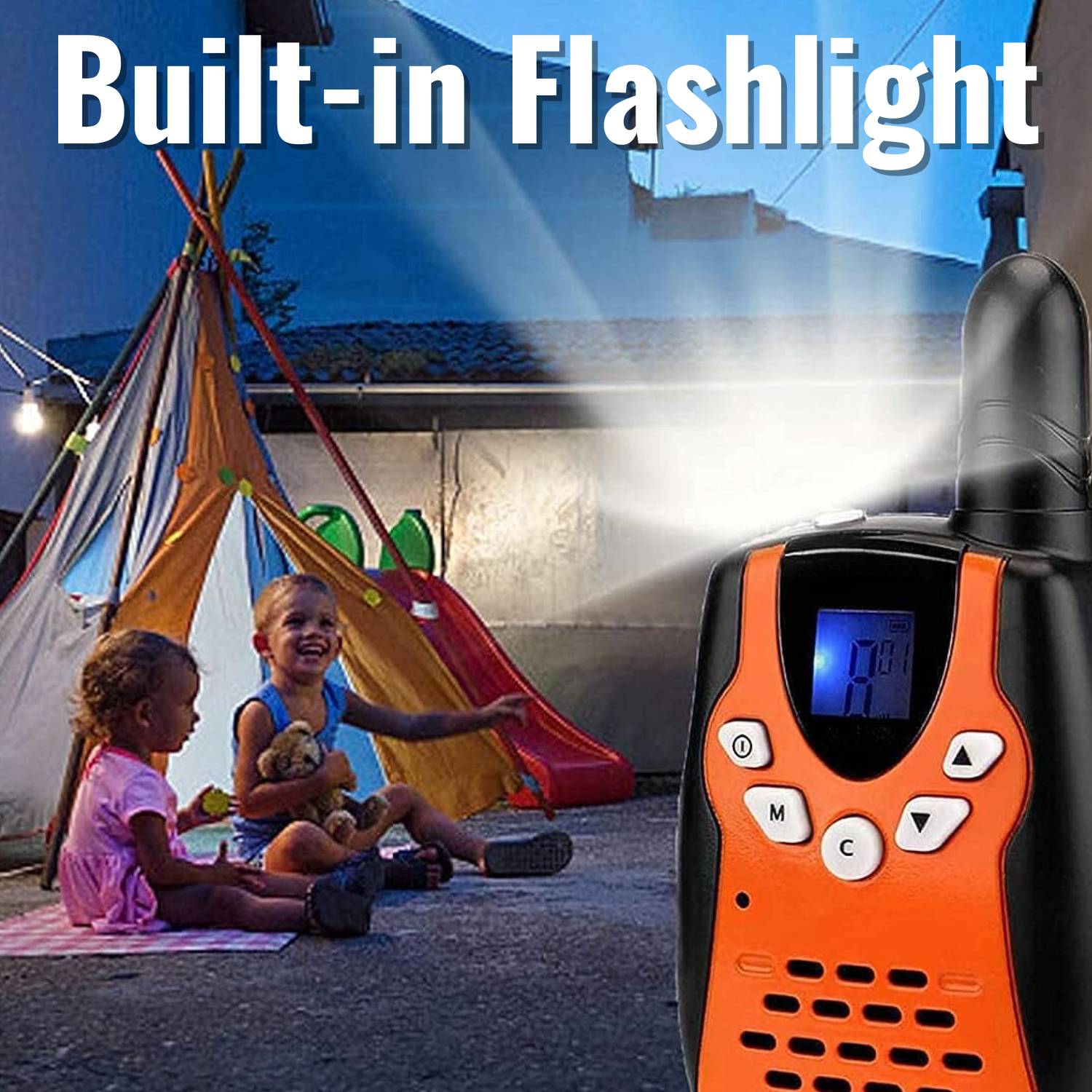 For Family Indoor Outdoor With Flashlight charging cradle Classical Rechargeable  0.5W kidsToy Walkie Talkie