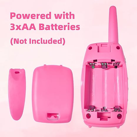 Unicorn-Themed Kids Walkie Talkie with 22 Channels and VOX - 3 Miles Range