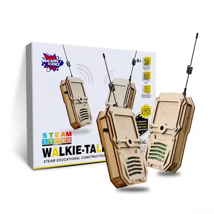 STEAM Educational Walkie Talkie Construction Kit for Kids - DIY Communication Toy
