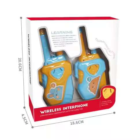 Kids Cartoon Walkie Talkie Set - Cute Animal Design with 2-Way Communication
