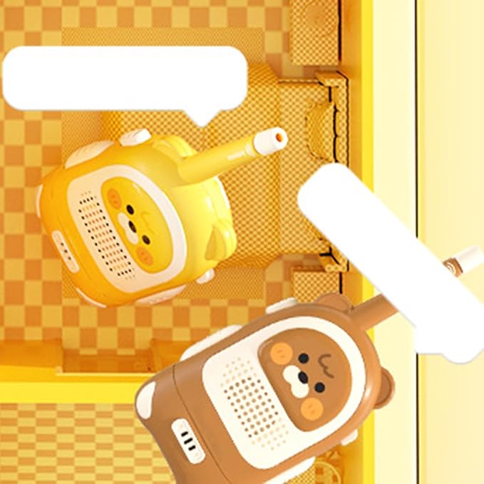 Cute Bear Kids Walkie Talkie with 3 Miles Range and Durable Design