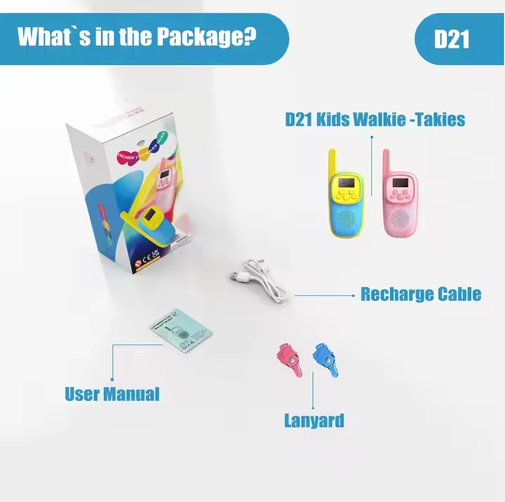 Kids Walkie Talkie - 3 Miles Range for Indoor and Outdoor Adventures