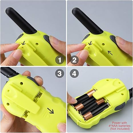With Flashlight Simple Setting 3 Miles Range free license cute design 0.5W kids toy walkie talkie