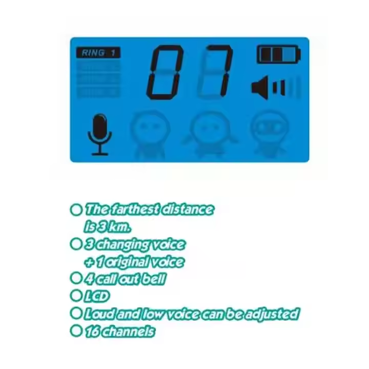 Kids Walkie Talkie - 3 Miles Range for Outdoor and Indoor Play