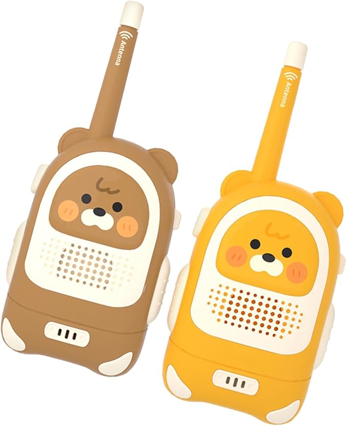 Cute Bear Kids Walkie Talkie with 3 Miles Range and Durable Design