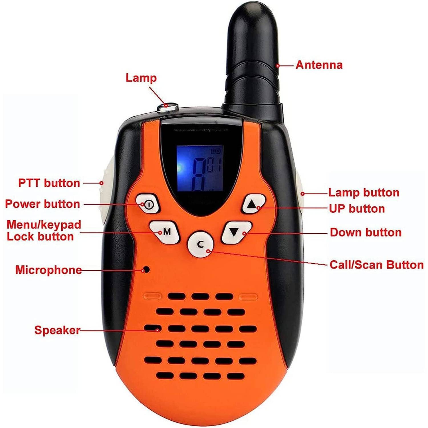 For Family Indoor Outdoor With Flashlight charging cradle Classical Rechargeable  0.5W kidsToy Walkie Talkie