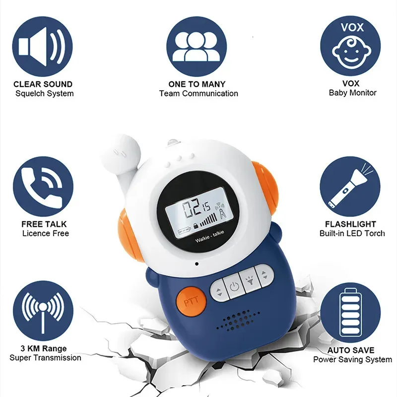 Compacte en duurzame Kids Walkie Talkie – ideaal voor outdoor plezier en communicatie